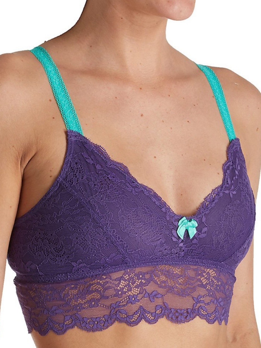 NWT Honeydew Intimates Women's Claudia Lace Bralette, Plum